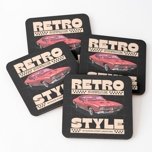 Item preview, Retro wall Car designed and sold by PAPER&PEXELS.