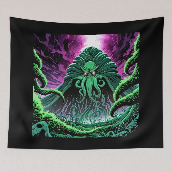 Item preview,  Cthulhu the evil all seeing Eldritch Lovecraftian God Anime Manga style art designed and sold by Vintage Designs +.