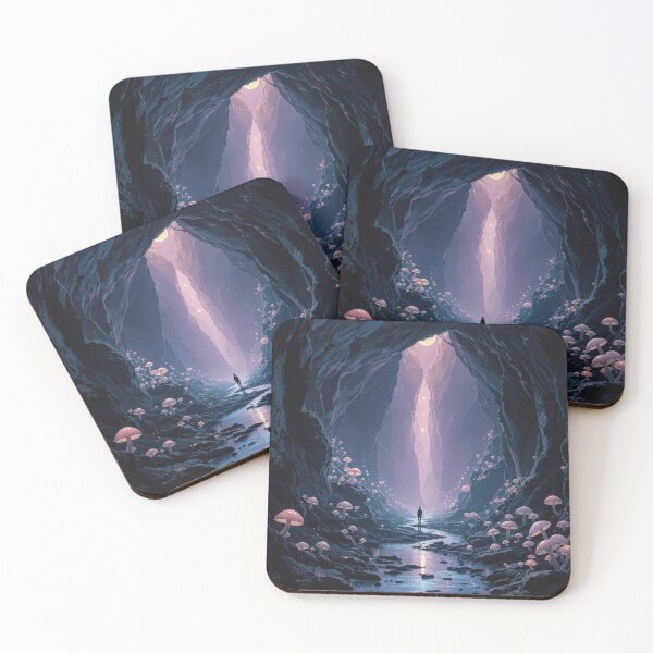 Item preview, Cavern of Lavender Mushrooms designed and sold by HabitableMoons.