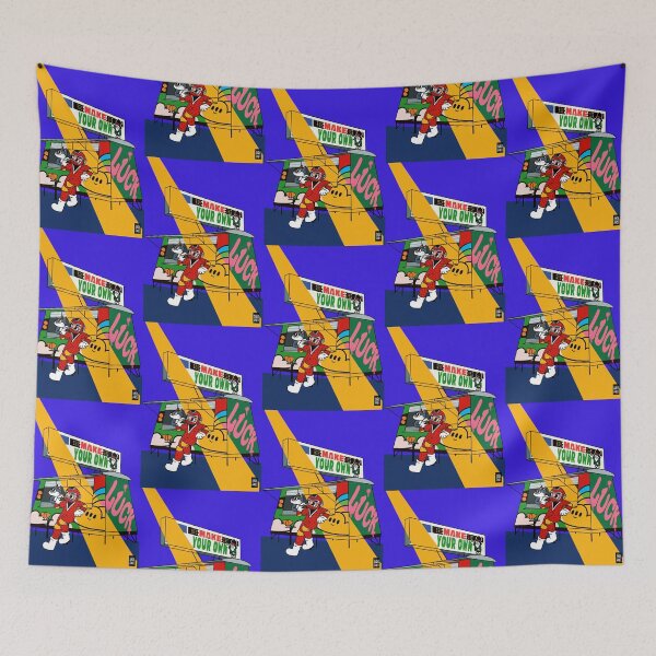 Item preview, MAKE YOUR OWN LUCK CAT BURGER POSTER designed and sold by aydapadi.