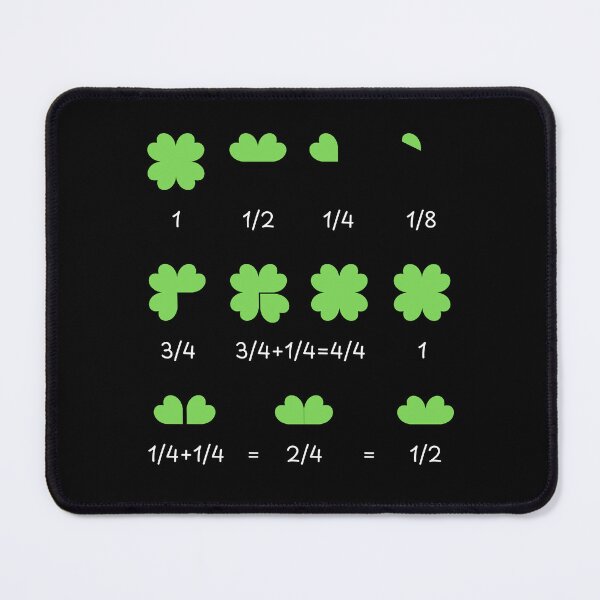 Item preview, Math Fraction Four Leaf Clover designed and sold by AniArtPL.