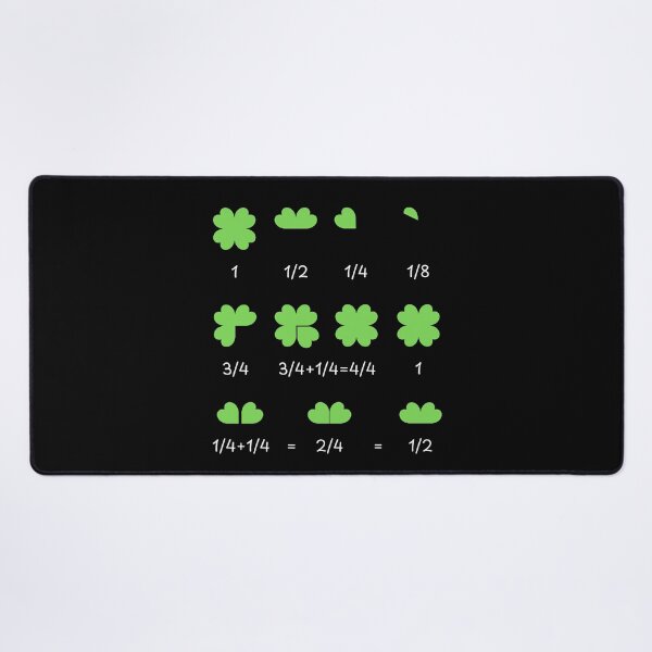 Item preview, Math Fraction Four Leaf Clover designed and sold by AniArtPL.