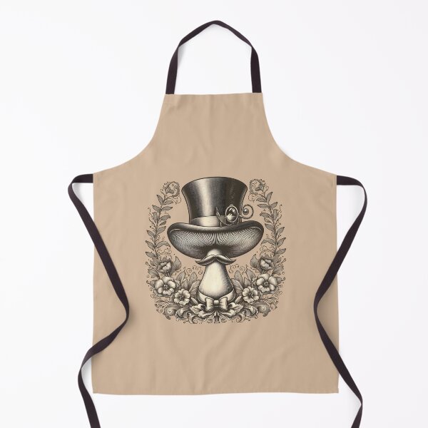 Item preview, Vintage and Elegant Mushroom with Top Hat and Monocle designed and sold by Rawecz Studio.