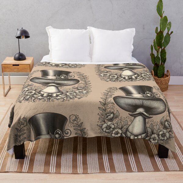 Item preview, Vintage and Elegant Mushroom with Top Hat and Monocle designed and sold by Rawecz Studio.