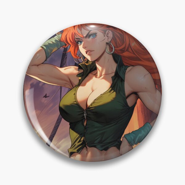 Item preview, Vintage Manga style Red Head Pirate Queen Anne Bonney vintage Anime Manga Illustration designed and sold by Vintage Designs +.