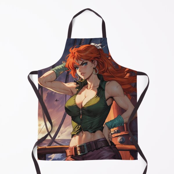 Item preview, Vintage Manga style Red Head Pirate Queen Anne Bonney vintage Anime Manga Illustration designed and sold by Vintage Designs +.