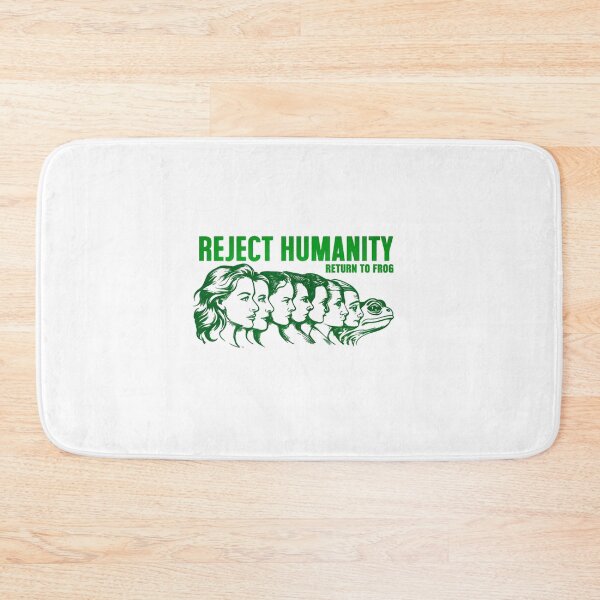 Item preview, "Reject Humanity, Embrace Frog" – Funny Evolution Meme T-Shirt for Frog & Nature Lovers designed and sold by Colorful-Garden.