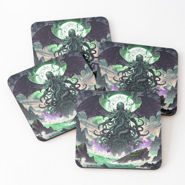 Item preview,  Cthulhu the evil all seeing Eldritch Lovecraftian God Anime Manga style art designed and sold by Vintage Designs +.