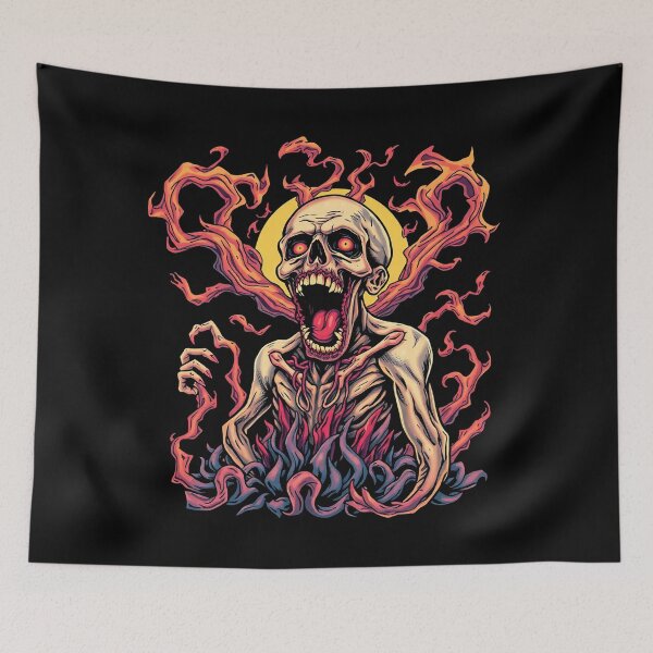 Item preview, Undead horror Tattoo Zombie Graphic design illustration designed and sold by Vintage Designs +.