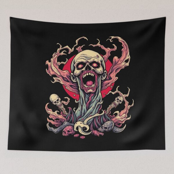 Item preview,  Undead horror Tattoo Zombie Graphic design illustration designed and sold by Vintage Designs +.