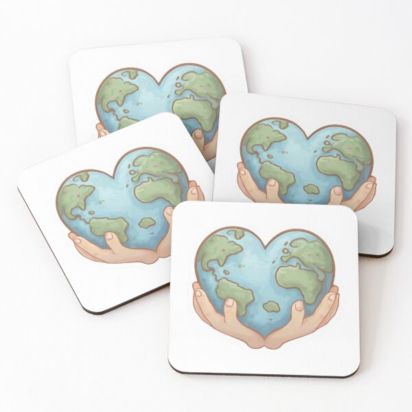 Item preview, Heart-Shaped Planet Earth  Premium Cool Trendy Best Gift designed and sold by Imaginarium of Chaos falcon88 .