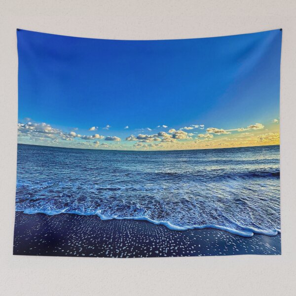 Item preview, Blue sky and beach on the English Coast designed and sold by Foundry88.