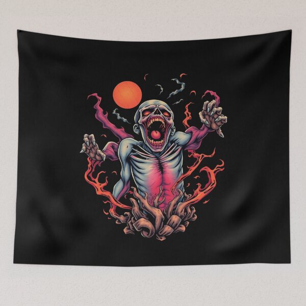 Item preview,  Undead horror Tattoo Zombie Graphic design illustration designed and sold by Vintage Designs +.