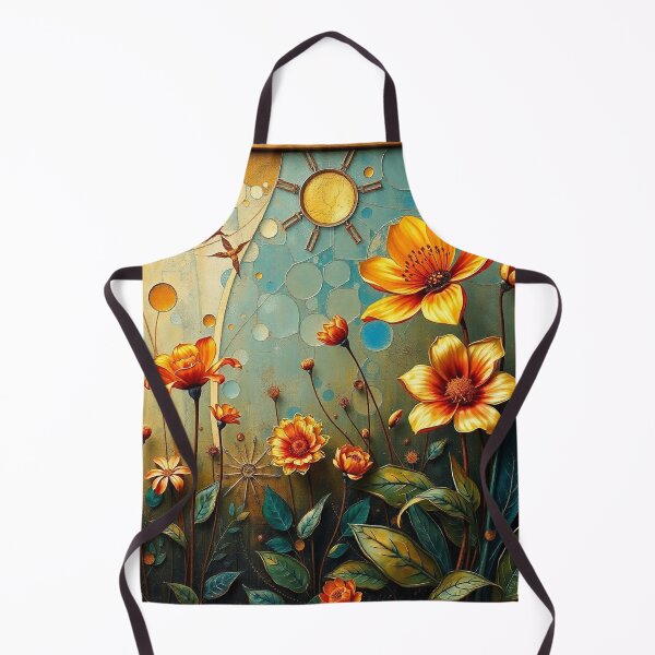 Item preview, A Beautiful Flower Garden painting inspired by Gustav Klimt designed and sold by Vintage Designs +.