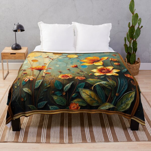 Item preview, A Beautiful Flower Garden painting inspired by Gustav Klimt designed and sold by Vintage Designs +.