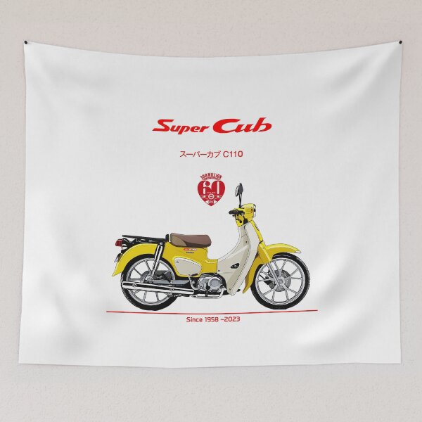 Item preview, Motorcycle honda c110 art designed and sold by sketchjuny.