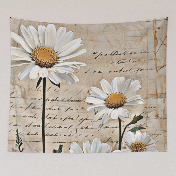 Item preview, White Daisy Junk Journal Page  designed and sold by Sizani.