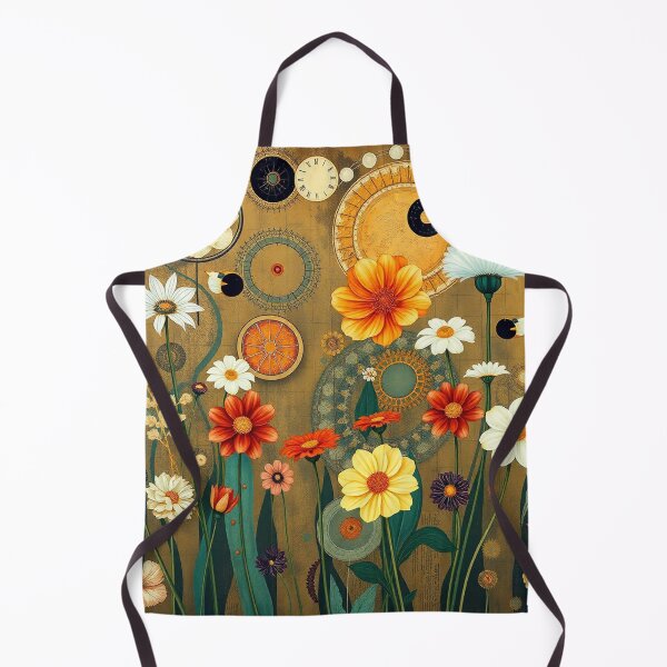 Item preview, A Beautiful Flower Garden painting inspired by Gustav Klimt designed and sold by Vintage Designs +.