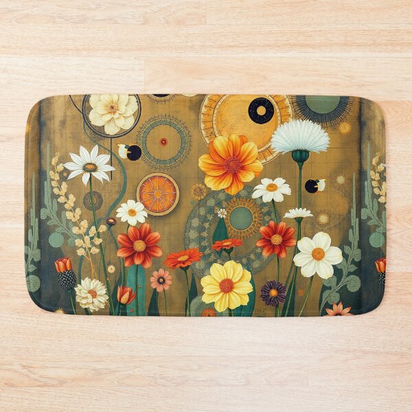 Item preview, A Beautiful Flower Garden painting inspired by Gustav Klimt designed and sold by Vintage Designs +.