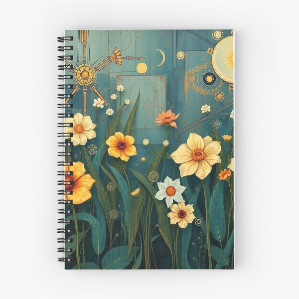 Item preview, A Beautiful Flower Garden painting inspired by Gustav Klimt designed and sold by Vintage Designs +.