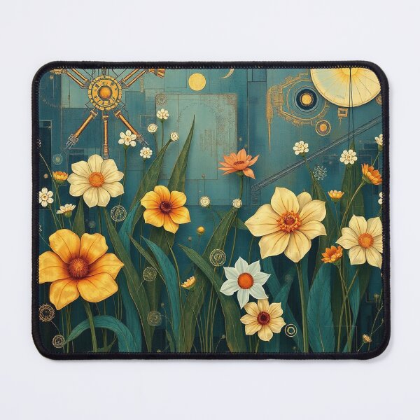 Item preview, A Beautiful Flower Garden painting inspired by Gustav Klimt designed and sold by Vintage Designs +.