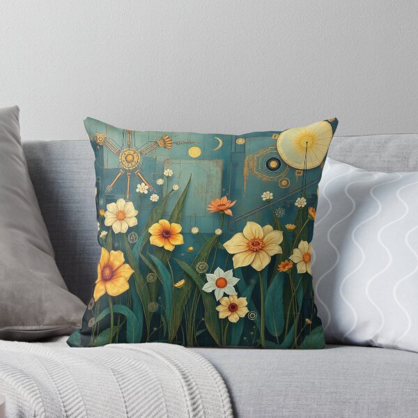 Item preview, A Beautiful Flower Garden painting inspired by Gustav Klimt designed and sold by Vintage Designs +.