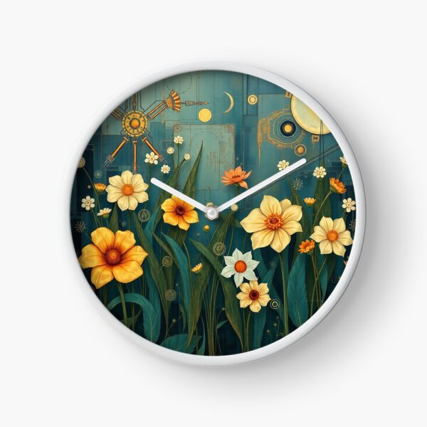 Item preview, A Beautiful Flower Garden painting inspired by Gustav Klimt designed and sold by Vintage Designs +.