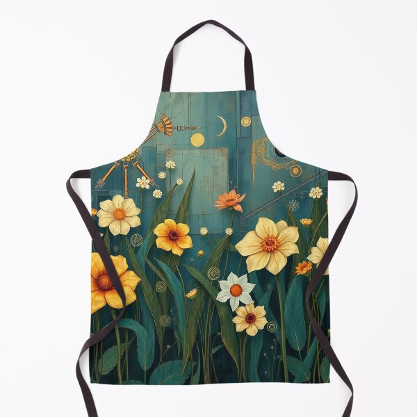 Item preview, A Beautiful Flower Garden painting inspired by Gustav Klimt designed and sold by Vintage Designs +.