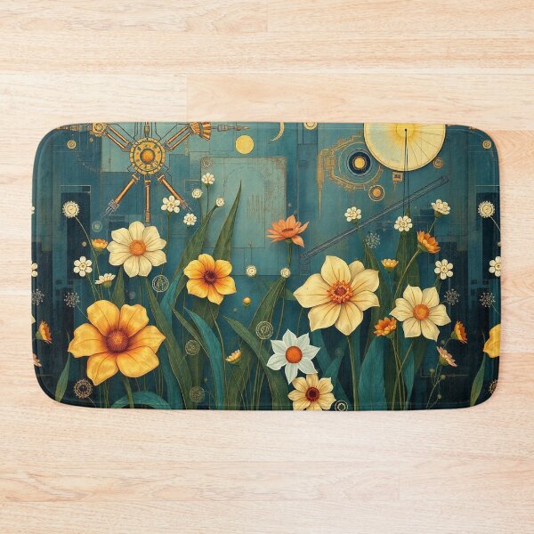 Item preview, A Beautiful Flower Garden painting inspired by Gustav Klimt designed and sold by Vintage Designs +.