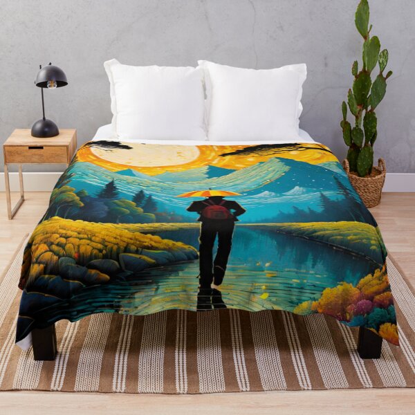 Item preview, Spring Countryside Walk with Umbrella – A Refreshing Escape designed and sold by GrizzlyCollective.