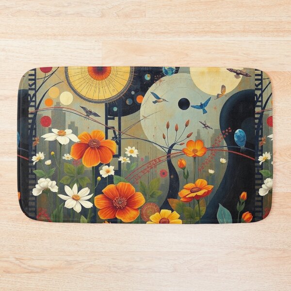 Item preview,  A Beautiful Flower Garden painting inspired by Gustav Klimt designed and sold by Vintage Designs +.