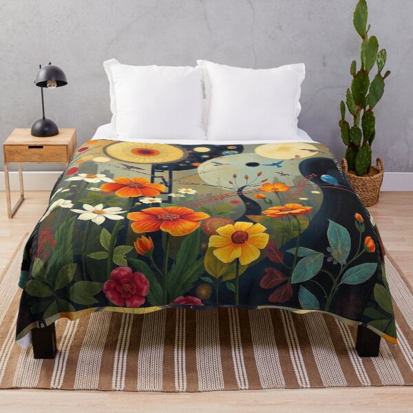 Item preview,  A Beautiful Flower Garden painting inspired by Gustav Klimt designed and sold by Vintage Designs +.