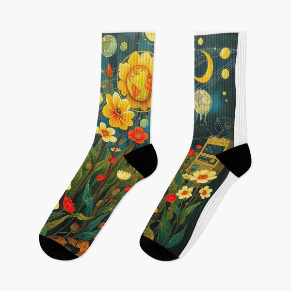 Item preview,  A Beautiful Flower Garden painting inspired by Gustav Klimt designed and sold by Vintage Designs +.
