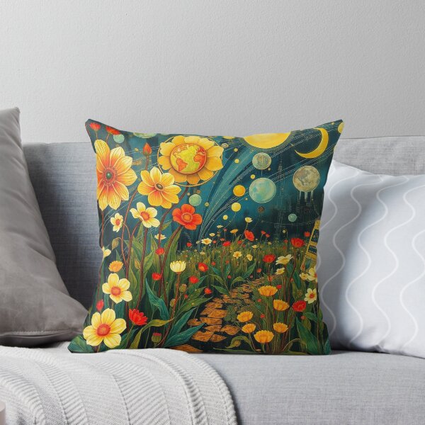 Item preview,  A Beautiful Flower Garden painting inspired by Gustav Klimt designed and sold by Vintage Designs +.