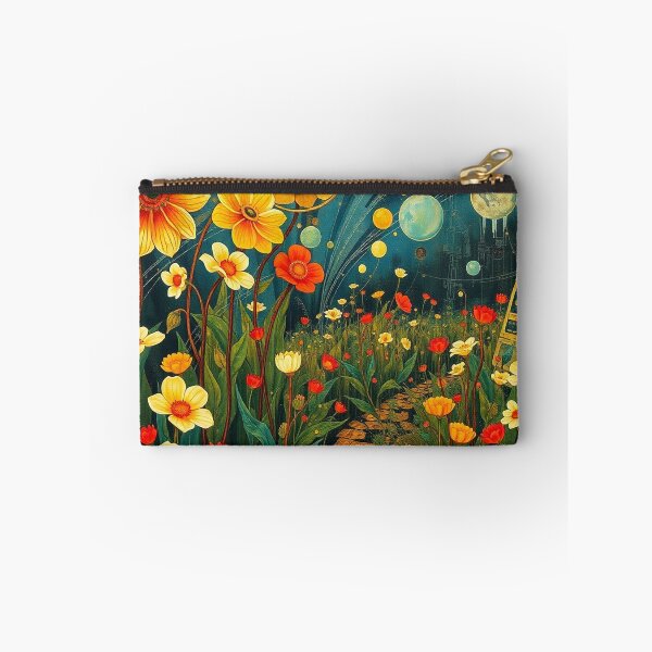 Item preview,  A Beautiful Flower Garden painting inspired by Gustav Klimt designed and sold by Vintage Designs +.