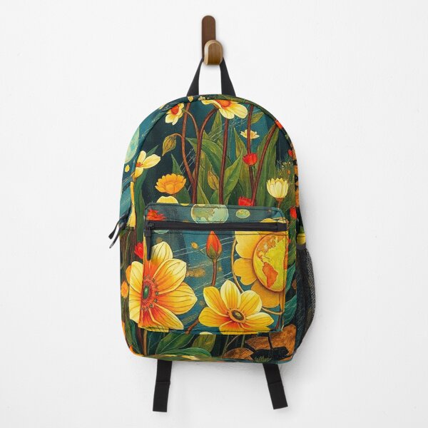 Item preview, A Beautiful Flower Garden painting inspired by Gustav Klimt designed and sold by Vintage Designs +.