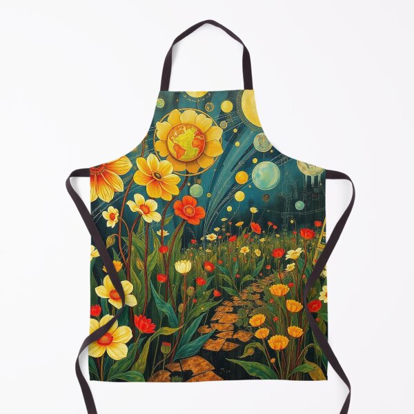 Item preview,  A Beautiful Flower Garden painting inspired by Gustav Klimt designed and sold by Vintage Designs +.