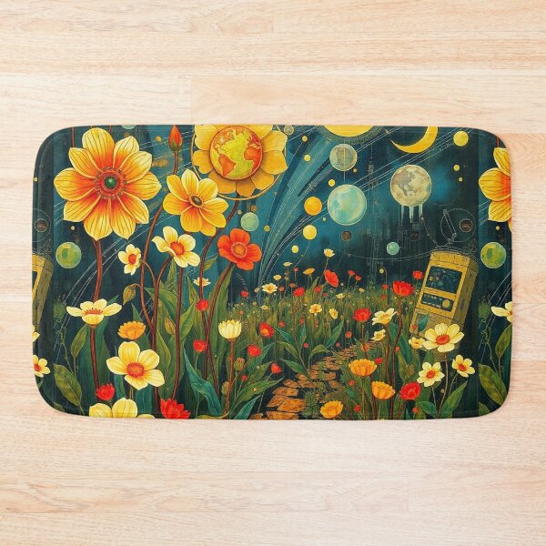 Item preview,  A Beautiful Flower Garden painting inspired by Gustav Klimt designed and sold by Vintage Designs +.