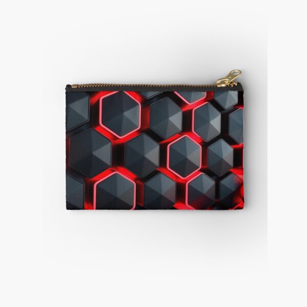Item preview, Red & Black Sci-Fi Hexagon Pattern designed and sold by Bellassi.