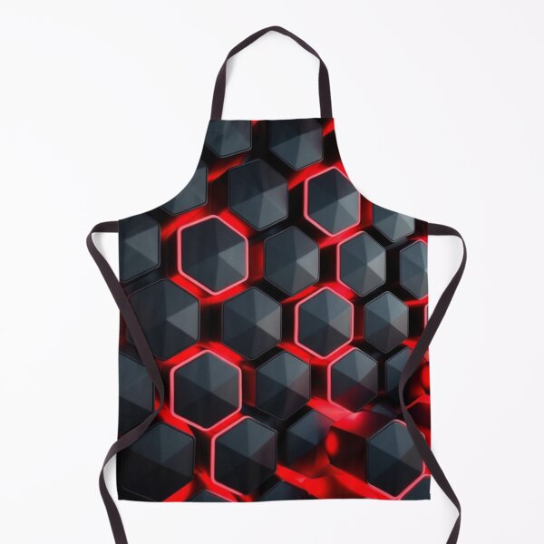 Item preview, Red & Black Sci-Fi Hexagon Pattern designed and sold by Bellassi.