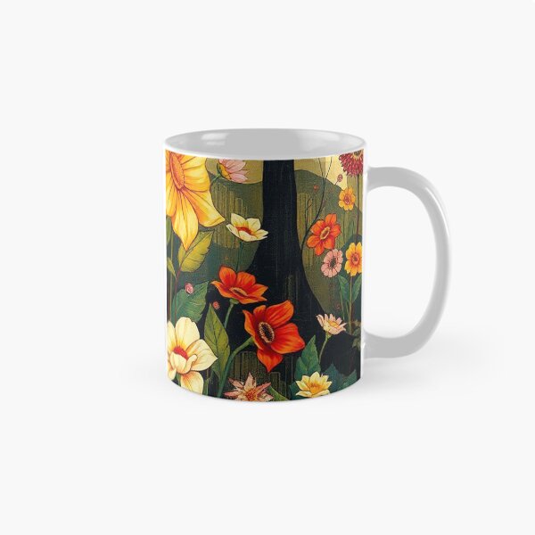 Item preview,  A Beautiful Flower Garden painting inspired by Gustav Klimt designed and sold by Vintage Designs +.