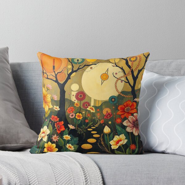 Item preview,  A Beautiful Flower Garden painting inspired by Gustav Klimt designed and sold by Vintage Designs +.