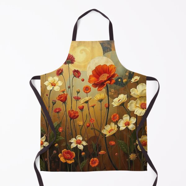 Item preview, A Beautiful Flower Garden painting inspired by Gustav Klimt designed and sold by Vintage Designs +.