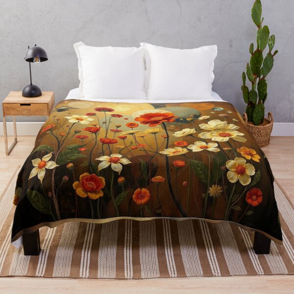 Item preview, A Beautiful Flower Garden painting inspired by Gustav Klimt designed and sold by Vintage Designs +.