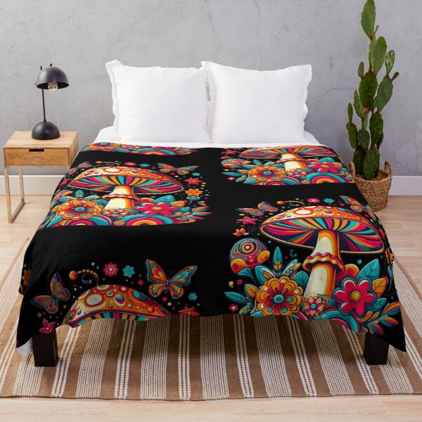 Item preview, Psychedelic Mushroom with Retro Vibes designed and sold by Rawecz Studio.