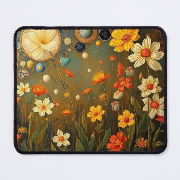 Item preview, A Beautiful Flower Garden painting inspired by Gustav Klimt designed and sold by Vintage Designs +.