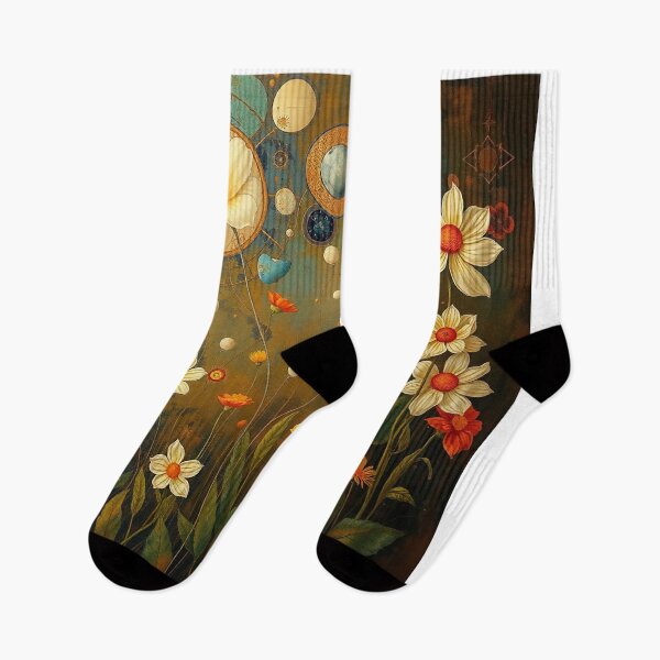 Item preview,  A Beautiful Flower Garden painting inspired by Gustav Klimt designed and sold by Vintage Designs +.