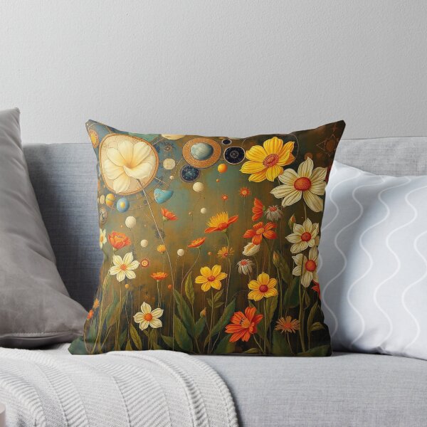 Item preview,  A Beautiful Flower Garden painting inspired by Gustav Klimt designed and sold by Vintage Designs +.