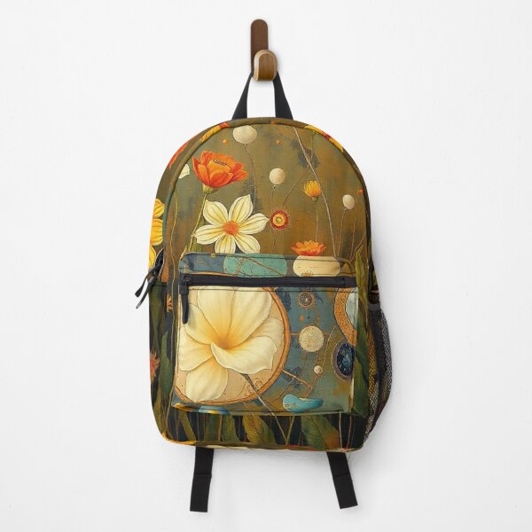 Item preview, A Beautiful Flower Garden painting inspired by Gustav Klimt designed and sold by Vintage Designs +.
