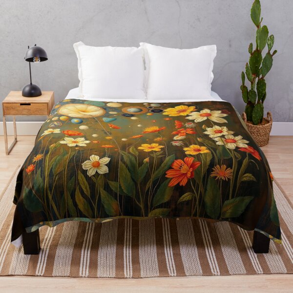Item preview,  A Beautiful Flower Garden painting inspired by Gustav Klimt designed and sold by Vintage Designs +.